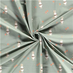 JERSEY BAWEŁNIANY CYFRA KRÓLIK DARK MINT