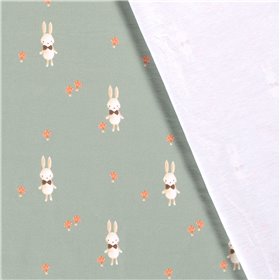 JERSEY BAWEŁNIANY CYFRA KRÓLIK DARK MINT