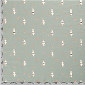 JERSEY BAWEŁNIANY CYFRA KRÓLIK DARK MINT
