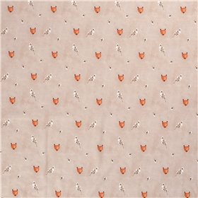 JERSEY BAWEŁNIANY CYFRA LIS BEIGE