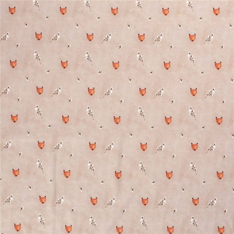 JERSEY BAWEŁNIANY CYFRA LIS BEIGE