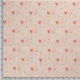 JERSEY BAWEŁNIANY CYFRA LIS BEIGE