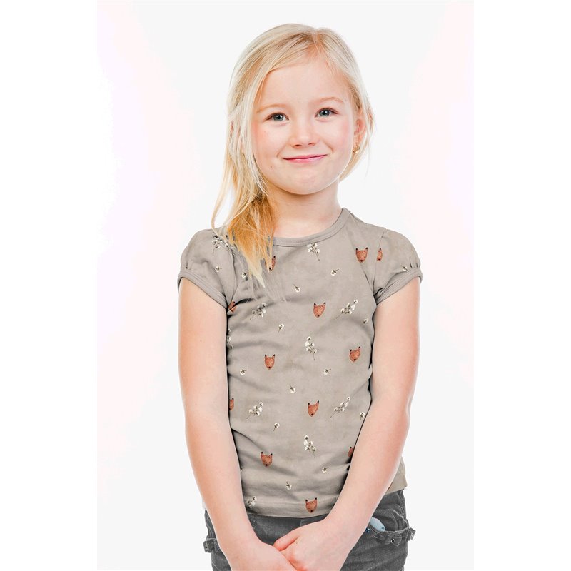 JERSEY BAWEŁNIANY CYFRA LIS BEIGE