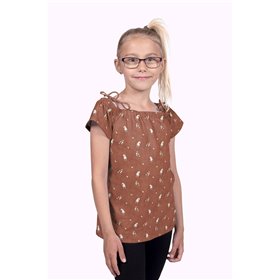 JERSEY BAWEŁNIANY CYFRA KOŃ BROWN