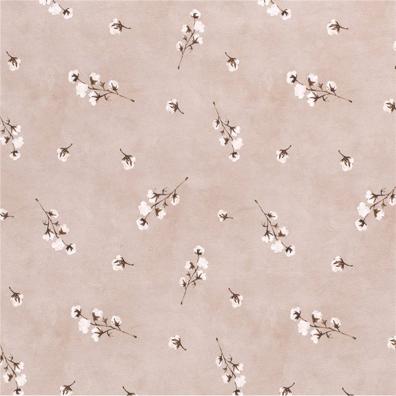 JERSEY BAWEŁNIANY CYFRA BAWEŁNA BEIGE