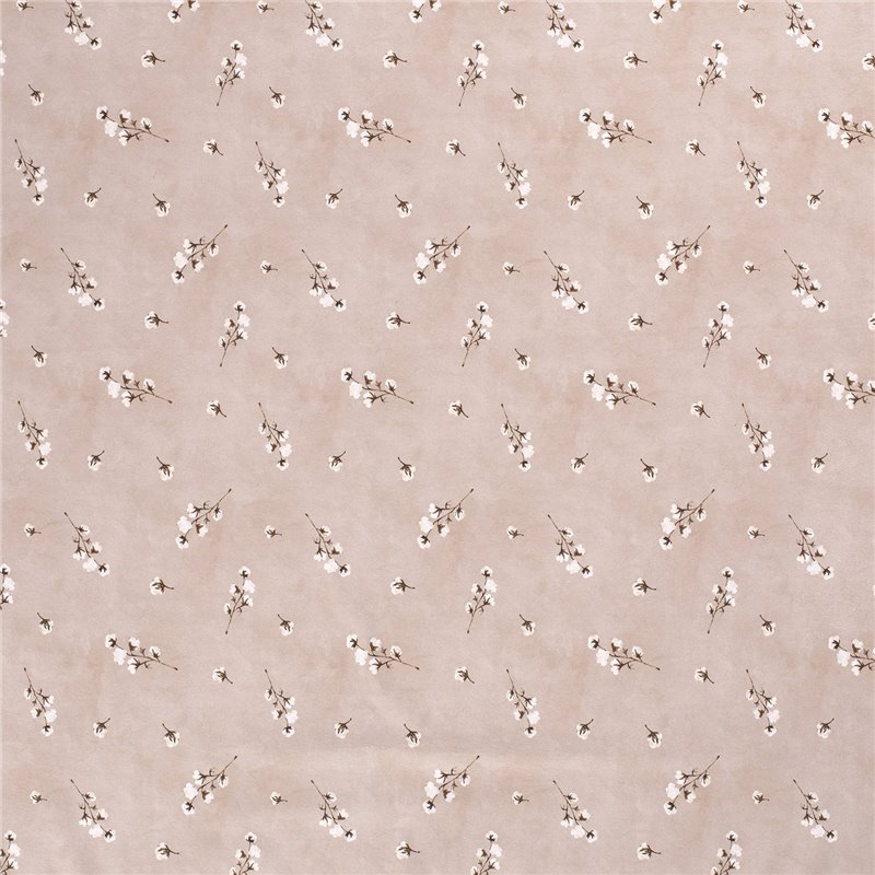 JERSEY BAWEŁNIANY CYFRA BAWEŁNA BEIGE