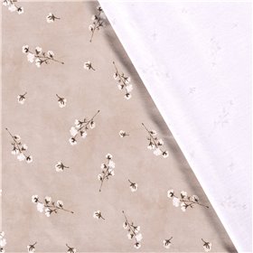 JERSEY BAWEŁNIANY CYFRA BAWEŁNA BEIGE